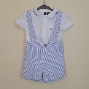 Janie and Jack seersucker outfit